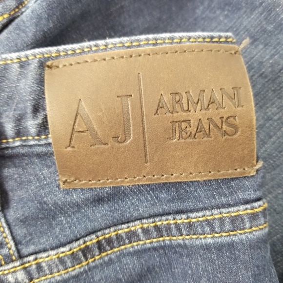 ARMANI- Button Fly J21 Regular Dark Wash Jeans Mens Size 36 - Picture 7 of 15